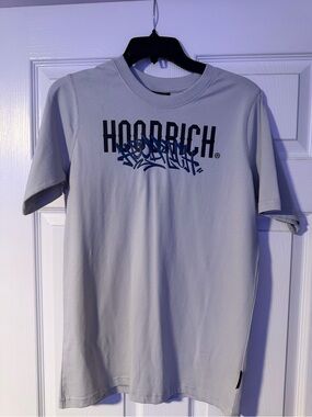 Hoodrich Kids' Short Sleeve Logo Tee in Light Gray